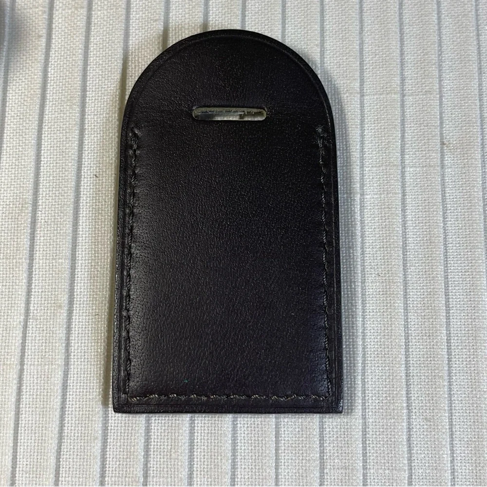 Louis Vuitton Small/Mini Luggage Tag in Dark Brown, Free Non LV Clasp.